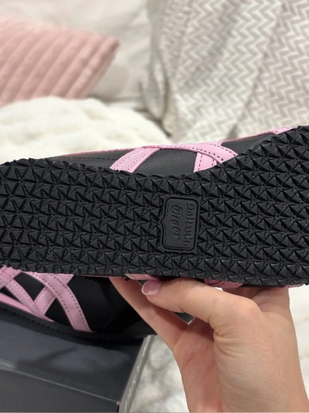 Onitsuka Tiger by Asics  Black & Pink Sneakers